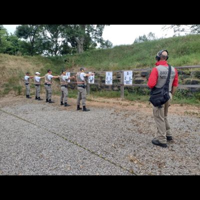 Policiais Militares do 2° Batalhão Rodoviário da Brigada Militar realizam instrução para habilitação ao armamento Pistol