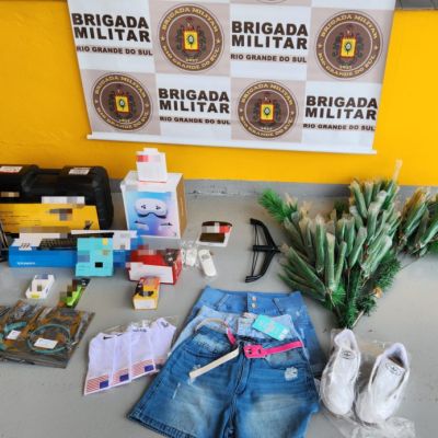 Brigada Militar apreende produtos oriundos de descaminho em Santa Rosa